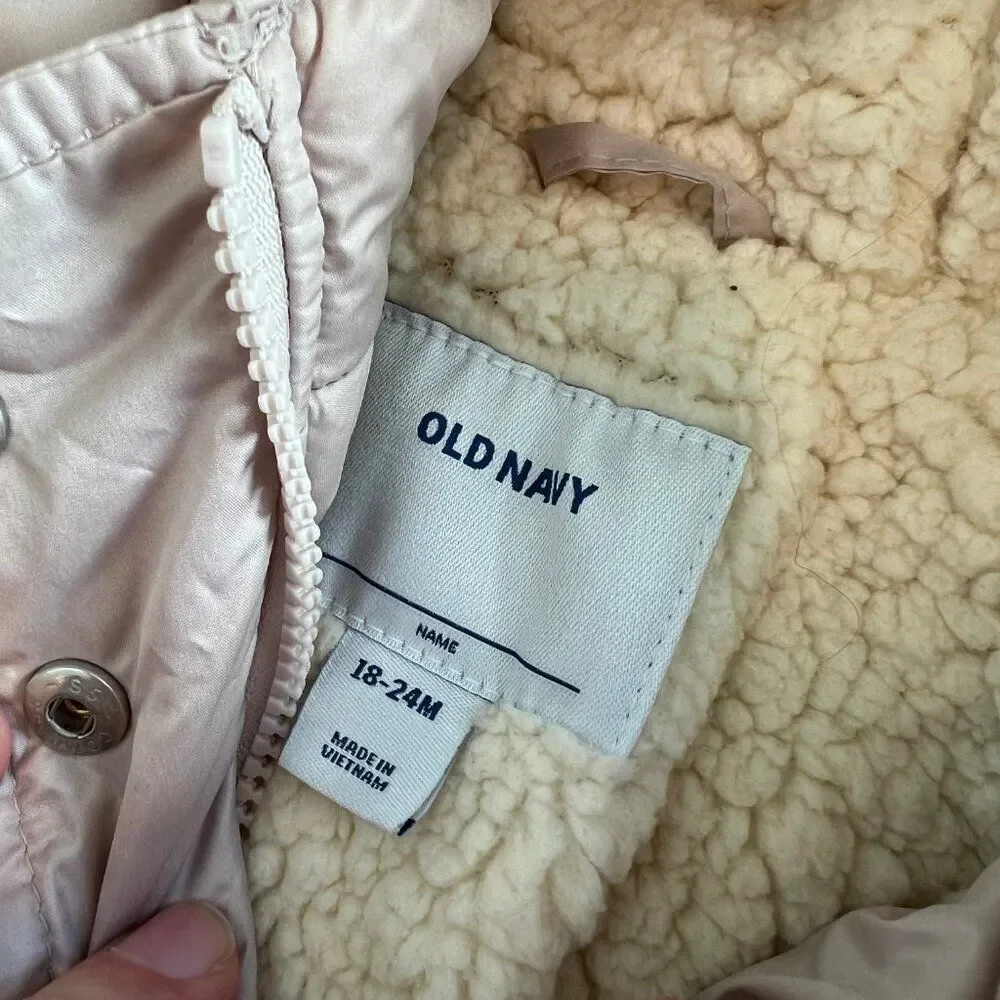 Old Navy Girls Size 18-24 months Frost-Free Winter Coats Long Puffer Jacket